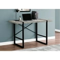 thumbnail image 4 of Industrial Style Home Office Computer Desk, 48"l Grey Laminate Top And Black Metal Legs, Contemporary Desk - Modern Look With Legs, 4 of 6