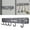 Black, variant on BinKFF Kitchen Utensil Hanger, Wall Mount Coat Rack, Adhesive Utensil Holder Wall Mount Kitchen Rack Rail with 6 Hooks, Space Saving and No Drilling, for Towel, Spoon, Coats, Bathrobe