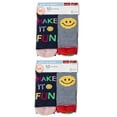thumbnail image 2 of Wonder Nation Girls No-Show Socks, 20-Pack, Sizes S-L, 2 of 4