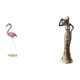 thumbnail image 1 of Estatua De Flamenco De Resina, Escultura De Ave, Decoración Para El Hogar, Chimenea, Arte Moderno, Figura Decorativa Para Jardín Con Soporte De Metal Para Estanque, Jardín O Macizo De, 1 of 8