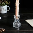thumbnail image 5 of Candelabros, candelabros de Vidrio para Velas cónicas, candelabros Vintage para Centro de Mesa de Fiesta de Bodas, 4,5 * 8 cm, Vidrio de Cristal, 5 of 5