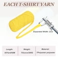 thumbnail image 2 of Hilo de camiseta Uxcell para ganchillo con gancho 2 paquetes 130 yardas amarillo, 2 of 6