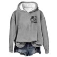 thumbnail image 2 of jjayotai Womens Fall Winter Hoodies, Casual Retro Horse Front And Back Printed Hooded Pocket Long Sleeve Pullover Blouse Sweatshirt Tops, 2 of 5