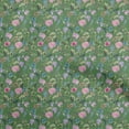 thumbnail image 1 of oneOone Cotton Cambric Green Fabric Floral Diy Clothing Quilting Fabric Print Fabric By Yard 42 Inch Wide, 1 of 1