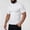 A81 White, variant on Mens Athletic Mock Neck Short Sleeve Muscle Fit Shirts Workout Training Compression Tees Lightweight Base Layer Sports Gym Running Exercise Activewear T Shirts Tops