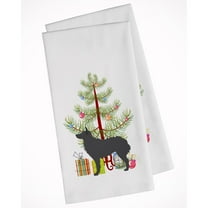 Croatian Sheepdog Merry Christmas Tree White Kitchen Towel Set of 2 Dish Towels