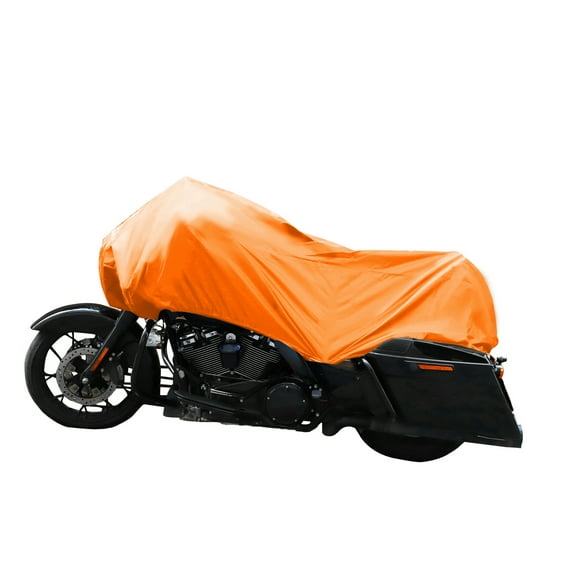 Unique Bargains XL Motorcycle Cover Half Cover Waterproof Rain Protector Orange