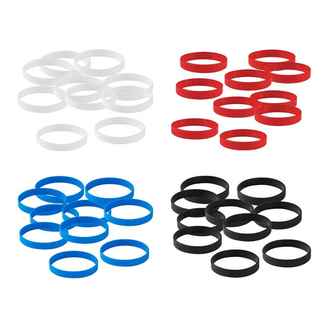 Pulsera de silicona suave de moda para mujer, brazalete, accesorios de joyería para exteriores Azul Blanco Negro Rojo