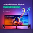 thumbnail image 1 of Color Music Game Sync 24" Screen Gaming Amosphere Ambient Smart TV Monitor LED Strip Backlight Light for Computer Screen (34inch), 1 of 7