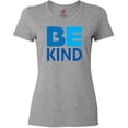 thumbnail image 3 of Inktastic Be Kind Logo in Blue Women's T-Shirt, 3 of 5