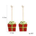 thumbnail image 3 of 6 Pairs Christmas Earrings Cute Carton Creative Drop Earrings Dangle Earrings, 3 of 10