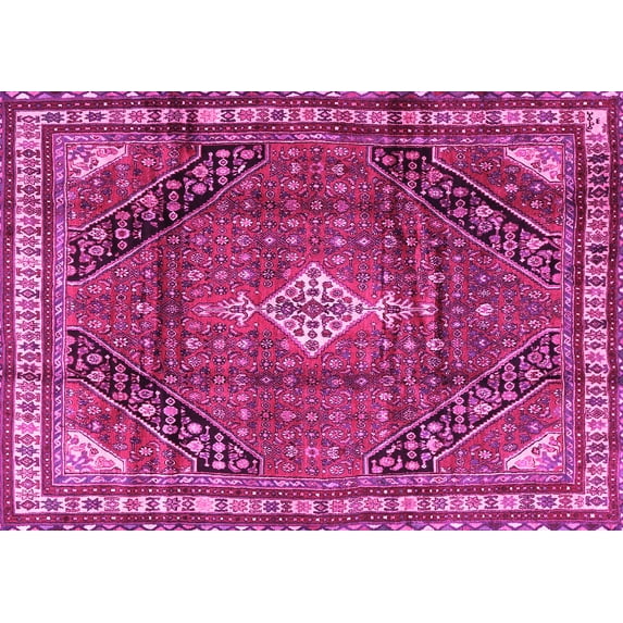 Ahgly Company Indoor Rectangle Persian Pink Traditional Area Rugs, 4' x 6'