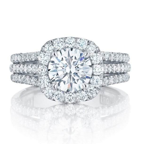 Anillos femeninos de moda, anillos de dedo de circón de corte cuadrado de Plata de Ley 925 para mujer, regalos de joyería de boda de cristal de piedra transparente grande