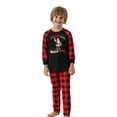 thumbnail image 2 of Penkiiy Christmas Pajamas for Family Matching Pjs Set, Red Plaid Reindeer Holiday Xmas Pajamas for Women Men Kids Red 2-3 Years, 2 of 5