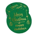thumbnail image 1 of Inkdotpot Real Gold Foil Merry Christmas & Happy Holiday Tags Favor Hang Paper Tags 100 Pieces, 1 of 1