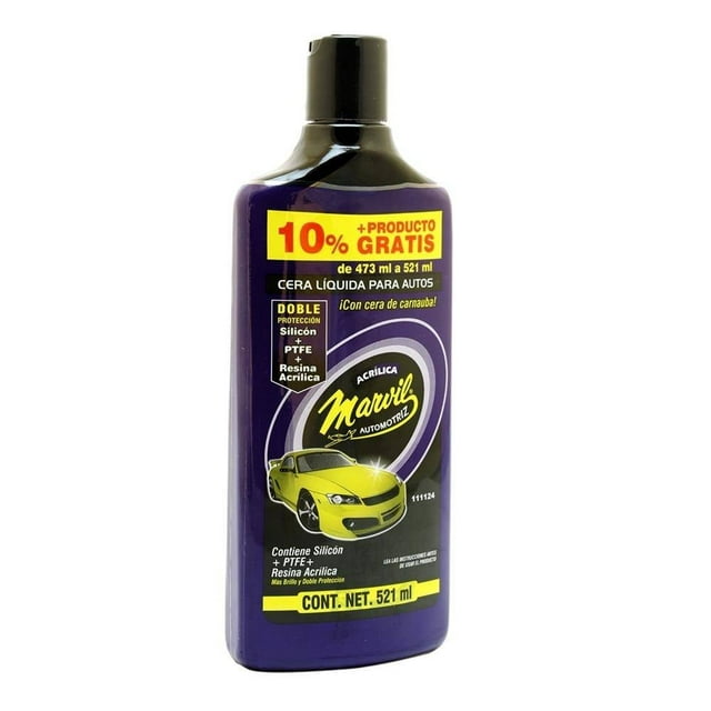Cera Líquida Acrílica Marvil Automotriz Automotriz para Autos 521 ml
