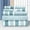 C, variant on 8 Piece Striped Towel Set Absorbent Bathroom Towels 2 Bath Towels 2 Hand Towels 4 Towels Home Bathroom Hotel and Spa Salon Towels Bathroom Supplies 37X27X16cm Home Decor