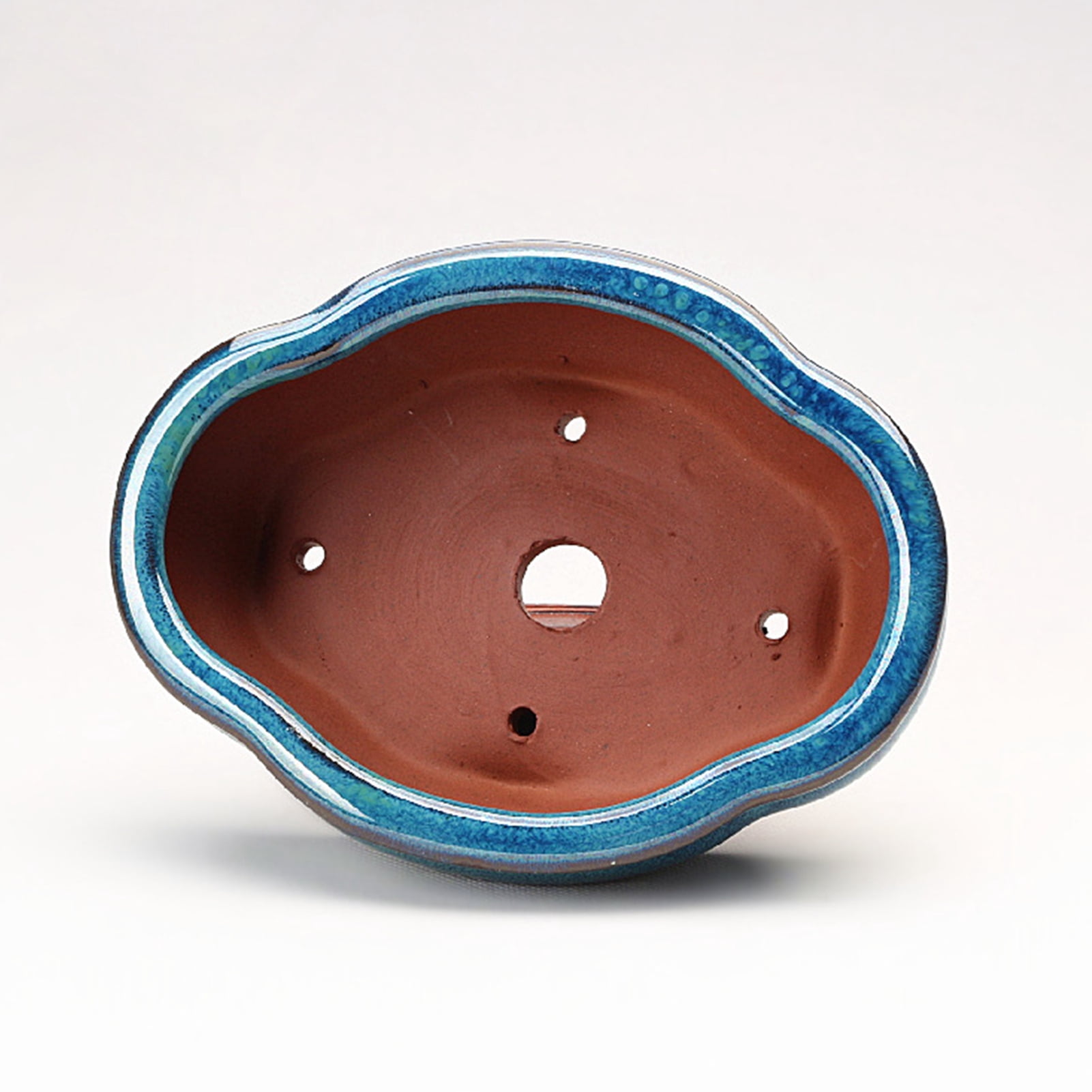 2 Pcs Yixing Garden Planter Pots Clay Pottery Flower Pots with Drainage Hole Small Succulent Nursery Pots Miniature Ceramic Plant Pots