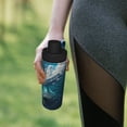 thumbnail image 6 of Logiee Airplane Shark Print Water Bottle,18oz Sports Insulated Kettle for Cycling Gym Basketball Outdoor, Suitable as a Present, 6 of 7