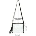 thumbnail image 3 of Luxtrada Clear Crossbody Bag Stadium Approved Clear Purse Bag Women and Men for Concerts Sports Events , Gray, 3 of 11
