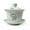 Auspicious clouds, variant on Porcelain Gaiwan 8oz Teacup White Glazed Tea Cup Tureen Chinese Sancai Cover Bowl Lip Cup Saucer Set