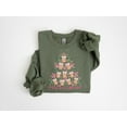 thumbnail image 5 of Merry and Caffeinated Sweatshirt | Funny Coffee Christmas Tree Holiday Pullover, 5 of 7