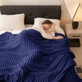 thumbnail image 6 of Bizhua Blanket Wide Strip Thickened Imitation Hair Border Coral Fluff Blanket Flannel Blanket Cover Blanket, A Blanket Is 180*200, 6 of 9