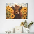 thumbnail image 6 of Balery Countryside Sunflower Cow Pattern Canvas Decorative Picture – 30x40in Premium Wall Art, Modern Canvas Print for Home Decor（Horizontal）, 6 of 6