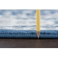 thumbnail image 4 of Traditional 2x8 Area Rug (2'3'' x 7'3'') Oriental Navy, Cream Indoor Runner Easy to Clean, 4 of 10