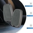 thumbnail image 3 of Compatible with Toyota Key Fob Cover with Keychain Leather Key Case Protector for 2018-2022 Camry RAV4 Highlander C-HR Prius Corolla Avalon GT86 Smart Key Keychain, 3 of 7