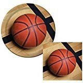 Sports Fanatic Basketball Bundle 9' Plates (16) Lunch Napkins (18)