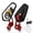 Red, variant on Motorcycle Mirrors - 7/8" (22mm) Bar End Rear View Mirrors Compatible with Most Honda Grom, Yamaha, Kawasaki, Ducati, Suzuki and More