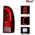 thumbnail image 2 of Winjet LED Tail Light Assembly For 2005-2015 Toyota Tacoma,Full Led Taillight Replacement w/Red Turn Signal/Running Light/Brake Light/Reverse Light - RED LENS, 2 of 8