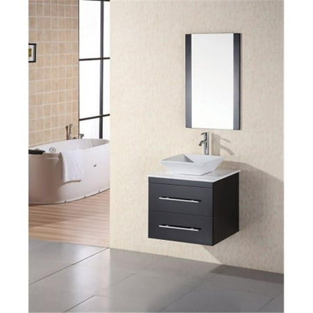 Design Element Dec071c W Elton 24 In Single Sink Vanity Set With Design Element Dec071c W Elton 24 In Single Sink Vanity Set With White Stone Countertop Com