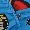 thumbnail image 5 of Summer Savings Clearance! KBODIU Jumpsuits for Women Leaf and Stripe Printed Sling Shorts with Belt Rompers Bodysuit for Women Blue XL, 5 of 5