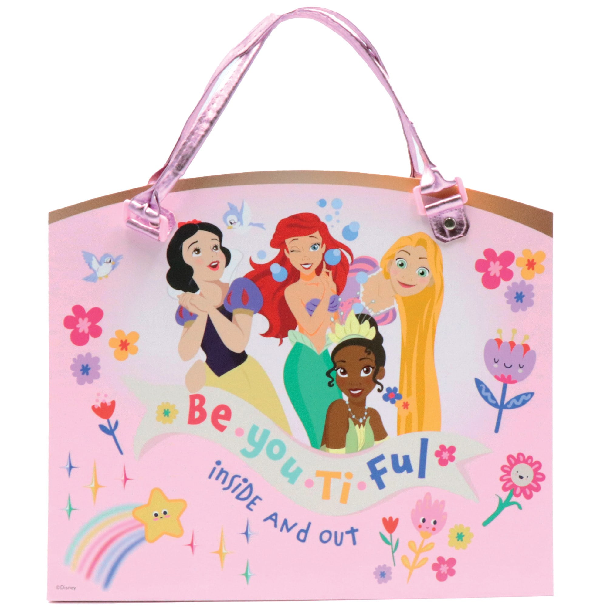 Tara Toy: Activity Tote - Disney Princess - All-In-1, Store Everything Inside The Character Tote, Color-Sticker-Pad Activities, Play Scenes, Kids 3+