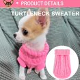 thumbnail image 6 of Chihuahua Yorkie Sweater, 2 Pieces Dog Sweaters for Small Dogs, Turtleneck Knitted Dog Clothes for Small Dogs, Winter Warm Pullover Sweaters, Pet Cat Sweater Cold Weather Puppy Clothes Outfits XS, 6 of 6