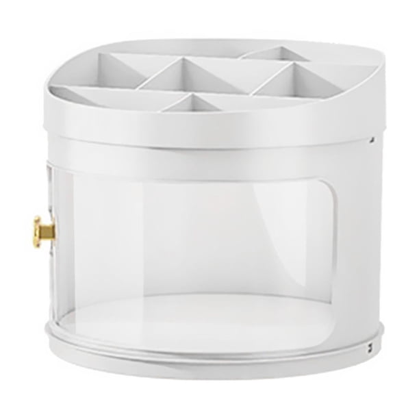 Caja organizadora de maquillaje, joyero, caja de cosméticos para escritorio, cajón organizador Grande y Blanco