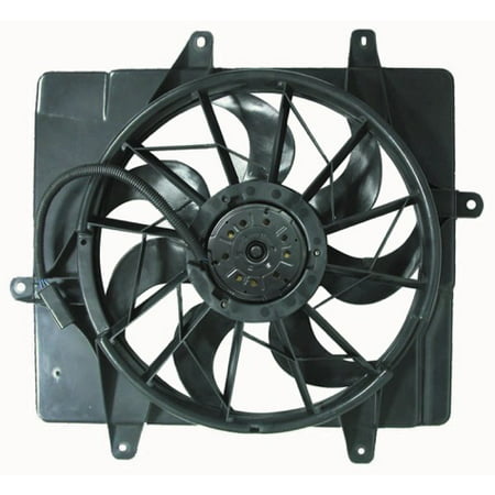 Go-Parts OE Replacement for 2001 - 2005 Chrysler PT Cruiser Engine / Radiator Cooling Fan Assembly - (Naturally Aspirated) 5017407AB CH3115118 Replacement For Chrysler PT