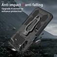 thumbnail image 7 of Decase for Samsung Galaxy A54 5G,Heavy Duty Shockproof Case Support Magnetic Car Mount Metal Back Clamp Clip Stand Fashionable Rugged Hybrid Protective Phone Cover,for Galaxy A54,Black, 7 of 7