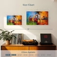 thumbnail image 3 of Elephant Stock Colorful Abstract Wall Art - Horizontal Multi Panel Canvas - Living Room Wall Decor - Abstract Multi Panel - Blue And Red Decor - 23" x 14", 3 of 4