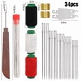 thumbnail image 3 of 34Pcs Big Eye Steel Sewing Needles Kit,Stainless Steel Needles for Hand Sewing-Kit with Thread Ripper,Threads and Thimbles,Threader and Needle Repair Set for Hand Sewing, 3 of 9