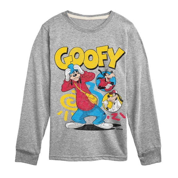 Disney - Goofy Hiphop - Youth Boys Long Sleeve Graphic T-Shirt