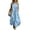 Light Blue, variant on Overalls for Women Casual Crew Neck Sleeveless Wide Leg Rompers with Pockets Summer Dressy Jumpsuits
