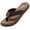 Brown, variant on Norty Men's Comfortable and Casual Slip-On Memory Foam Flip Flop Thong Sandal