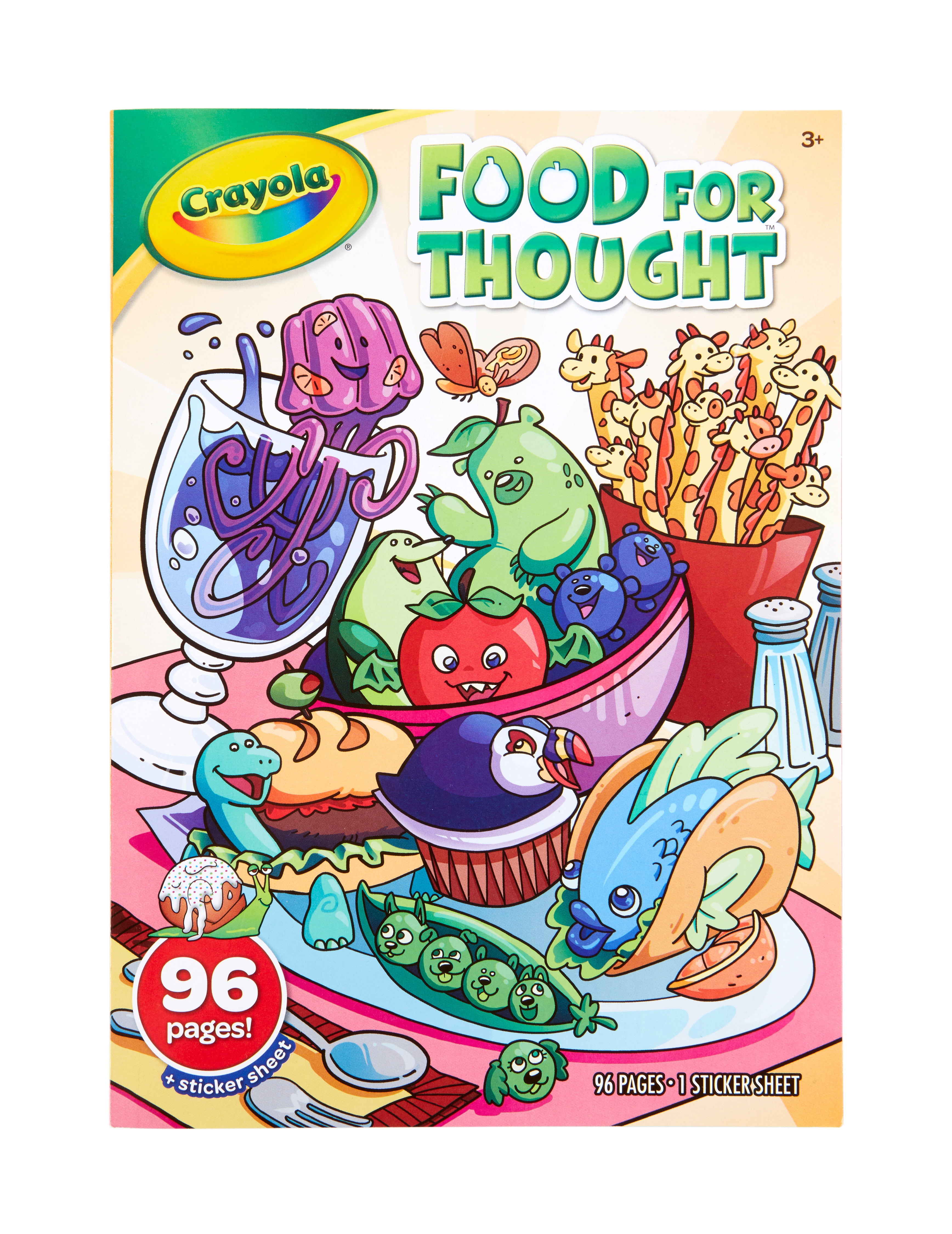 Crayola Sticker /& Colouring Book with Reusable Stickers /& Crayola Crayons