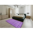 thumbnail image 4 of Ahgly Company Indoor Round Patterned Violet Purple Area Rugs, 6' Round, 4 of 6