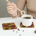 thumbnail image 6 of Balery 4 Pcs Sunflowerleather Coasters Set, Drink Table Cup Coasters For Living Room Kitchen Coffee Decor, 6 of 9