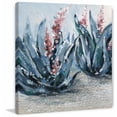thumbnail image 3 of Bluish Pink Painting Print on Wrapped Canvas, 3 of 5