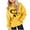 Yellow, variant on Piuwrlz Hood Sweatshirts Childrens Girls Boys Long Sleeve Printed Hoodies Pocket Round Neck Hoodie Beige Size 7 Years